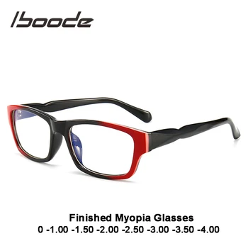 

iboode Finsihed Myopia Glasses With Diopter -1.0 1.5 2.0 2.5 3.0 3.5 4.0 Women Men Student Full Frame Myopic Shorsighted Glasses