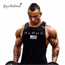 Новинка, модные хлопчатобумажные рубашки без рукавов, майка, мужская рубашка для фитнеса, майка для бодибилдинга, тренировок, тренажерного зала, майка для фитнеса, мужская майка