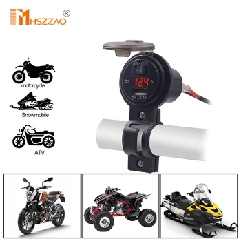 

DC12V-24V Electric Bicycle Charger Motorcycle Phone USB Charging Bike Accessories Waterproof Portable Moto Electric Car Charger