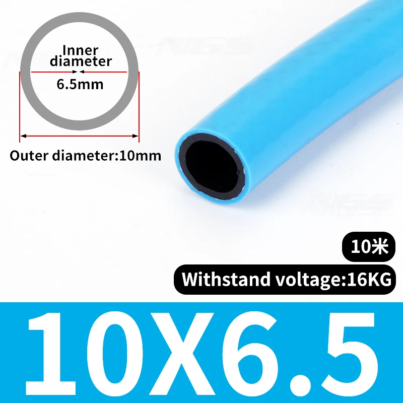Mangueira o à Prova de Explosão do Pvc do Plutônio da Mangueira do Pvc do Plutônio de 10m 10*6.5 mm de Alta Pressã