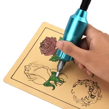 Роторная Татуировка ручка роторная татуировочная машина алюминиевый сплав резная короткая ручка профессиональный шнур RCA для тату-принадлежностей