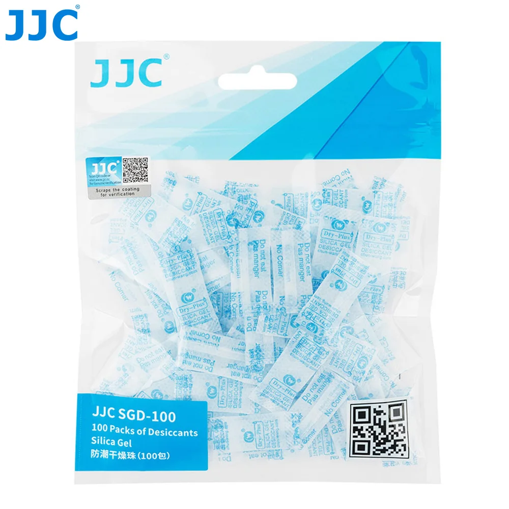 JJC 100 Bags Universal Desiccant Silica Gel Non-toxic Moisture Absorber Sachet for ND Lens Filter Camera Photography Accessories |