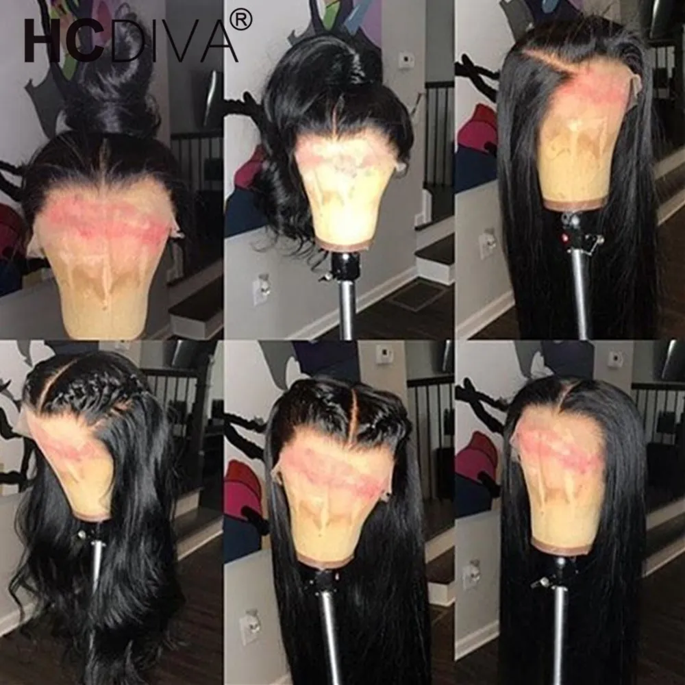  360 Lace Frontal Wig Pre Plucked With 150% Baby Hair Brazilian Remy Straight Lace Frontal Human Hai