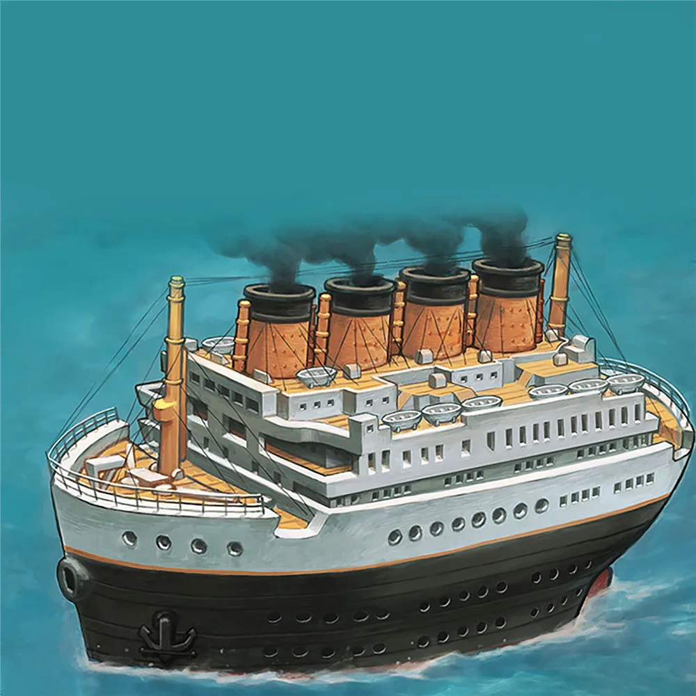 Для Mini MOE 001 Titanic Royal круиз модель Q Edition набор для самостоятельной сборки корабля