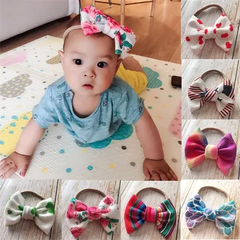 Toddler Girl Baby Big Bow Hairband Kid Headband Stretch Knot Head Accessories Bow Knot Headband