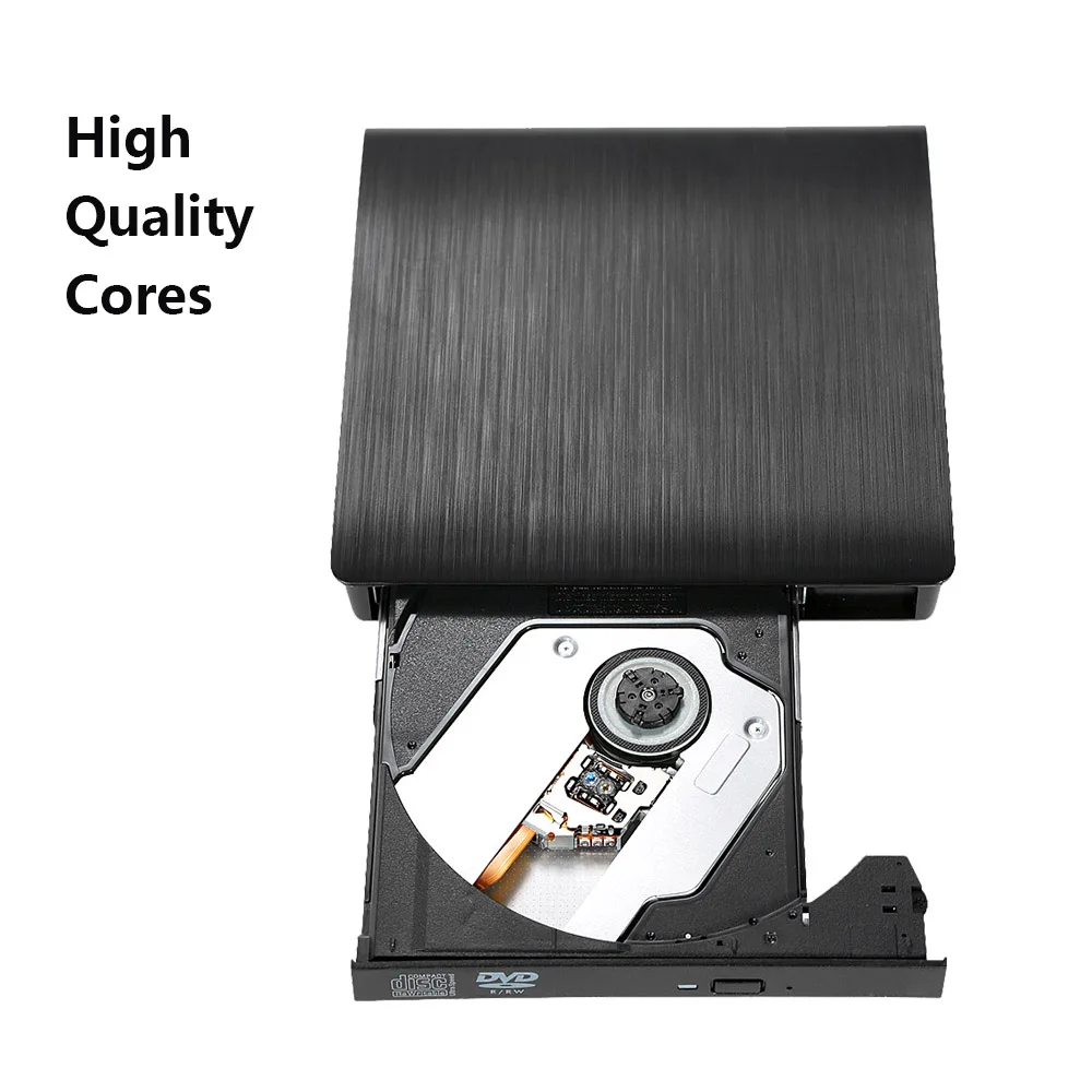 Ультра тонкий внешний диск DVD-RW USB 3,0 Писатель горелки BD-ROM 3D Blu-Ray плеер для Linux Windows Mac OS черный