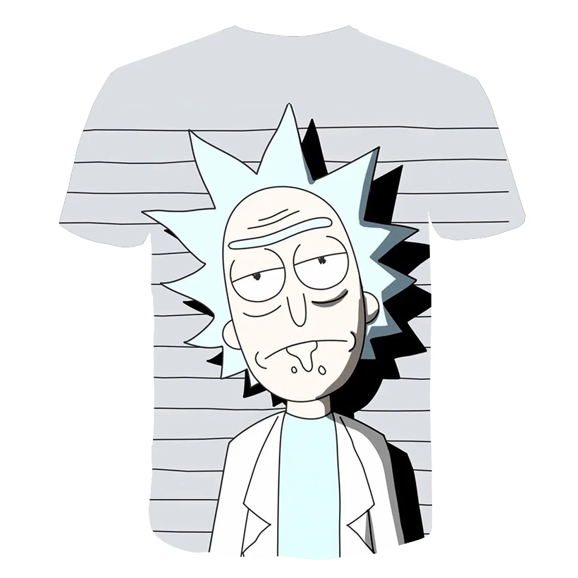 Футболка Rick and Morty By Jm2 Art 3D мужская футболка Летняя футболка Аниме футболки с короткими рукавами и круглым вырезом Прямая поставка