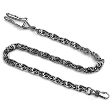 Ретро Античная Бронза/черный/серебристый/золотистый раза твист цепочки для карманных часов Ретро Античная Бронза/черный/серебристый/золотистый раза твист цепочки для карманных часов