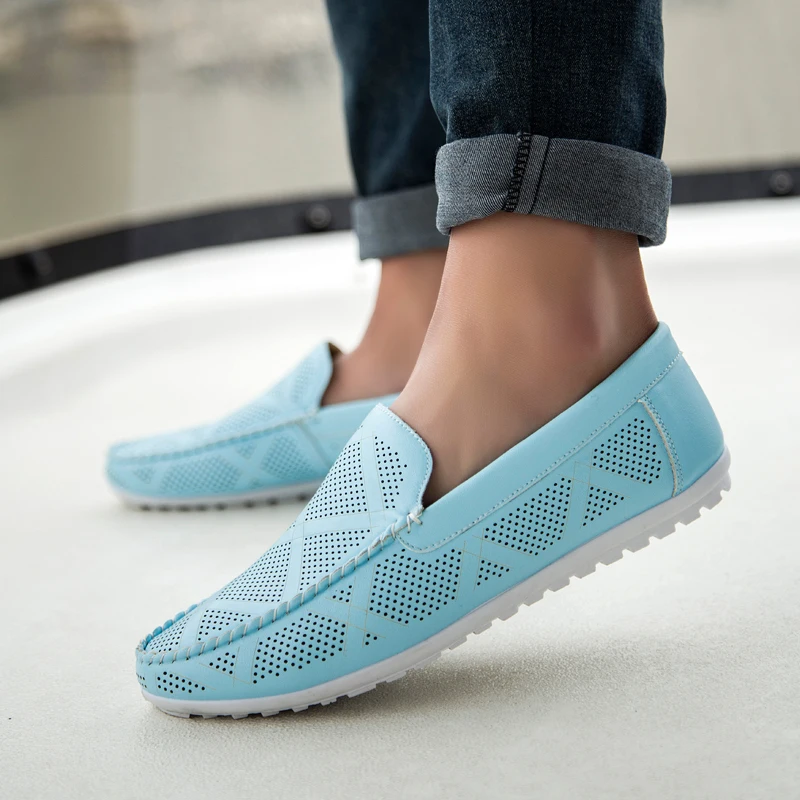 

Fashion Casual Leather Loafer Shoes Men Soft Comfortable Driving Shoes Men Moccasins Flat Footwear Slip On Casual Shoes For Men