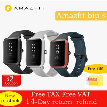 

Global Version 2020 New Global Amazfit Bip S Smartwatch 5ATM GPS GLONASS Bluetooth Smart Watch for Android iOS Phone