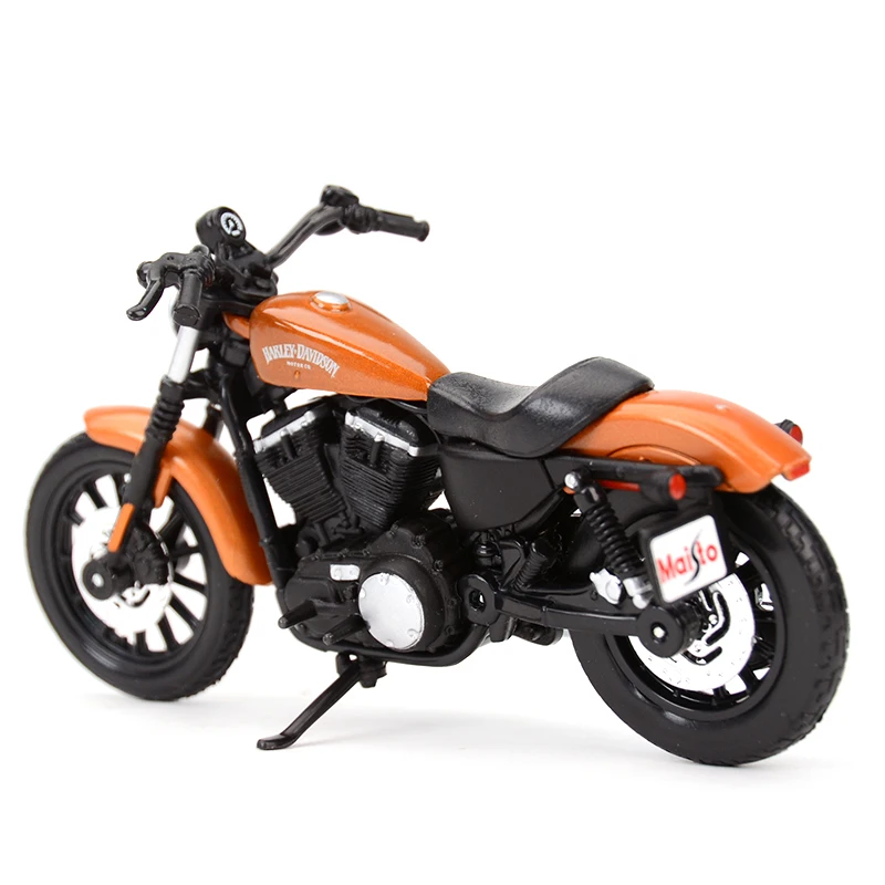 Maisto 1:18 Harley-Davidson 2014 Sportster Iron 883 Die Cast Vehicles Collectible Hobbies Motorcycle Model Toys 3