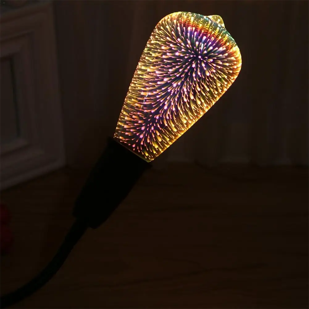 e27 Vintage 3D Led Bulb Star G95/ST64 Edison Night Light Colorful Bombillas Glass Lampara Ampoule Christmas Home Decor firework