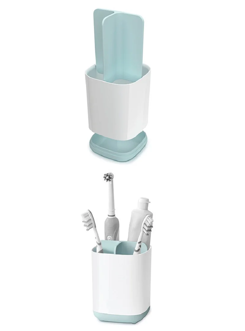 WBBOOMING пластиковая многофункциональная стойка для зубной щетки, держатель для зубной пасты, полка для ванной комнаты, кухонная полка для мыла, чистящая щетка для хранения
