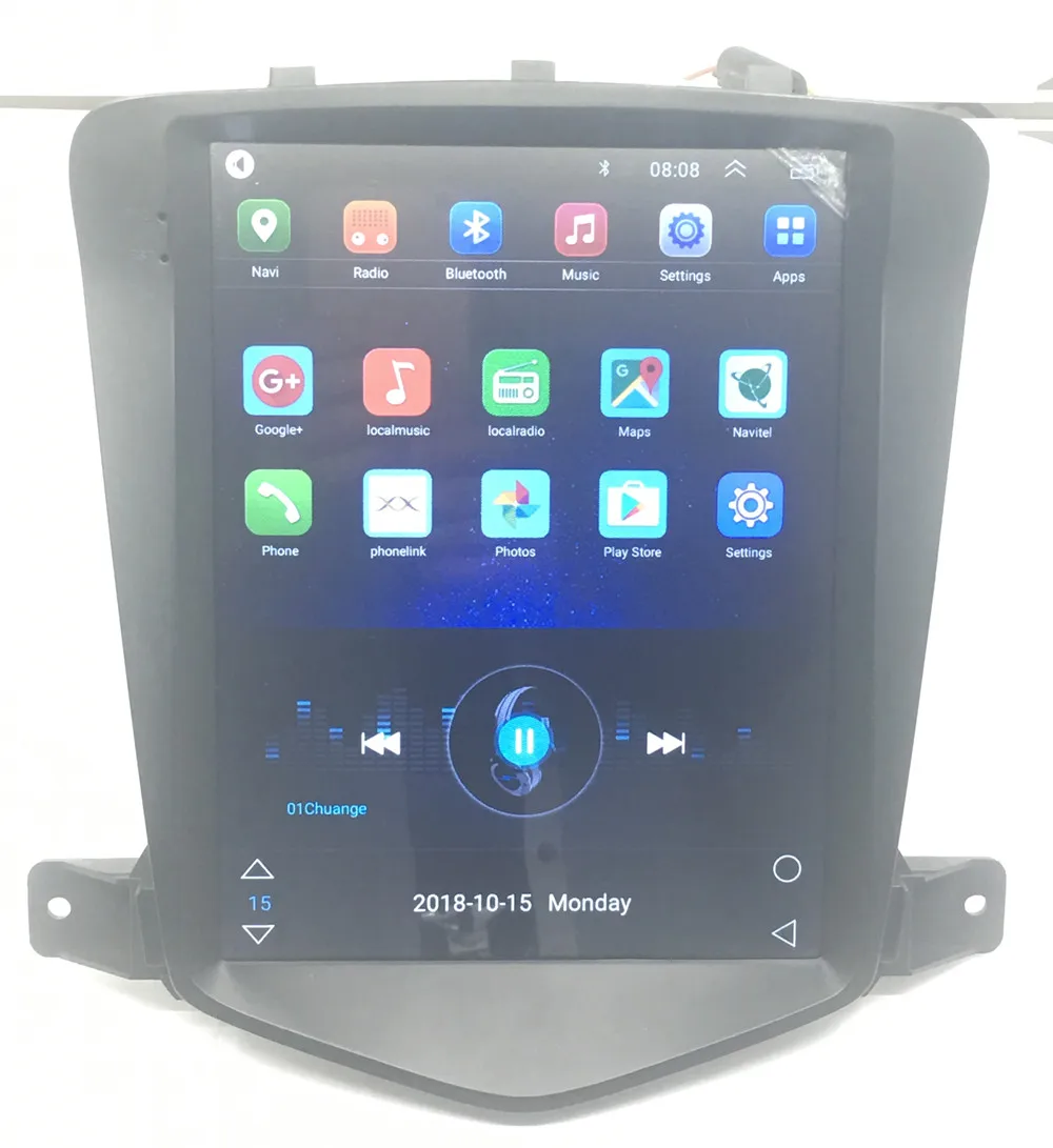 Excellent Android 8.1 9.0 os 10.4 inch IPS vertical HD screen car gps multimedia radio navigation carplay for Chevrolet Cruze 2009-2015 3