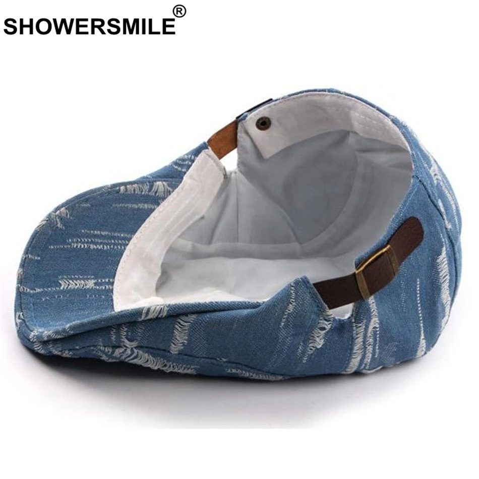 SHOWERSMILE джинсовый берет шляпа для мужчин джинсы винтажные повседневные плоская