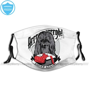 

Chewbacca Mouth Face Mask Vintage Chewbacca Opening Holiday Gift Facial Mask Cool Kawai with 2 Filters for Adult