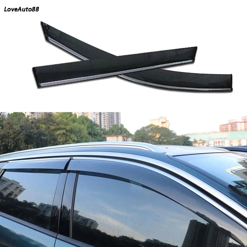 

Car Window Visor Door Rain Sun Shield Side Windows Cover Trim Auto Accessories For Peugeot 5008 4008 2017 2018 2019