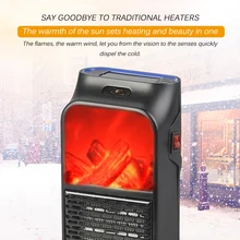 Имитация пламени электрический обогреватель настенная розетка нагреватель воздушный радиатор мини электрический камин дистанционное управление для дома офиса путешествия