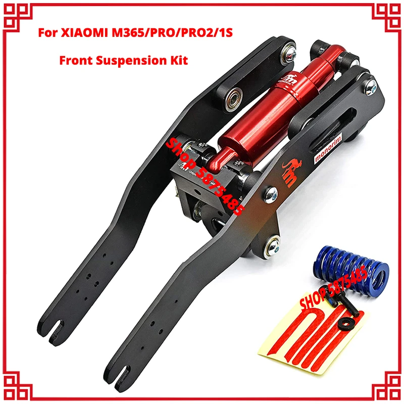 Monorim Original V4 Suspension Parts For Xiaomi M365/pro/pro 2/s1 Kickstand  Damper Upgrade Electric Scooter Front Suspension Kit - Scooter Parts \u0026  Accessories - AliExpress