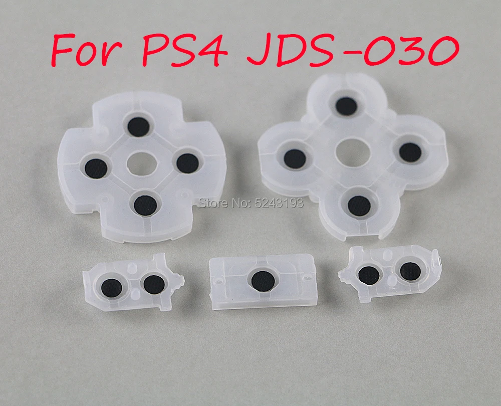 10 наборов JDS 030 Contact L2 R2 контактные площадки из силиконового каучука Rubber для PlayStation