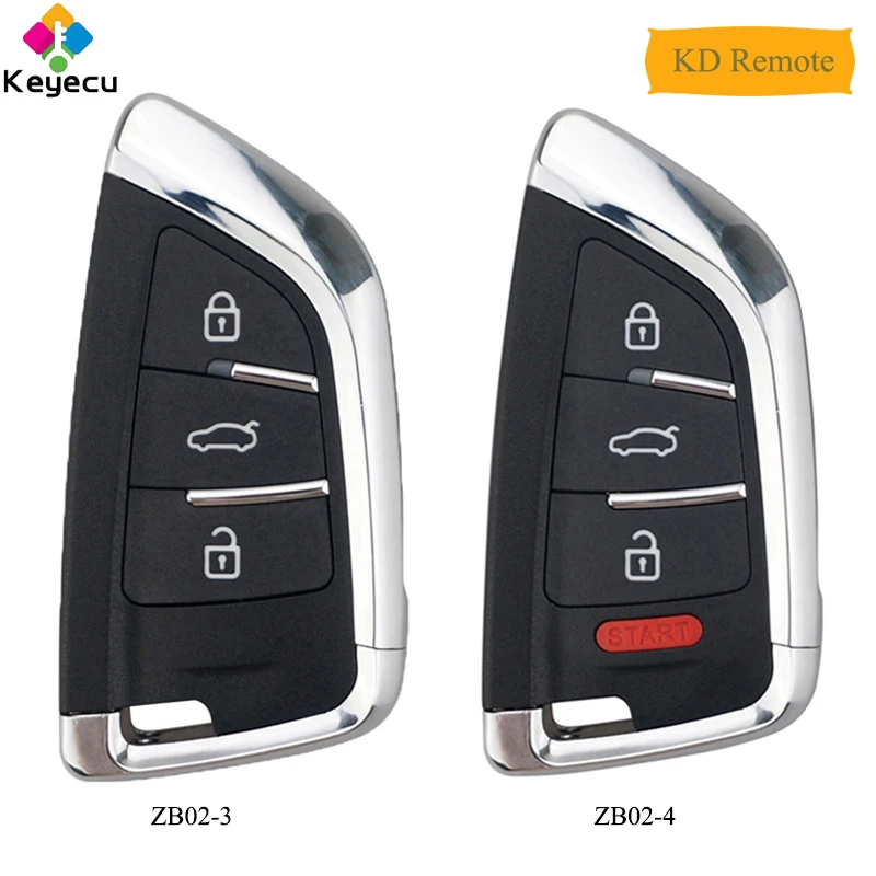 KEYECU Универсальный ZB02-3 ZB02-4 KD дистанционный смарт-ключ для KD-X2 KD900 Mini KD, Замена дистанционного ключа автомобиля подходит более 2000 моделей