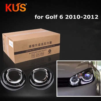 

car headlight headlamp high liner lamp upgrade for Golf 6 2010-2012 without Damage HID Projector Lens q5 hella5 Car assembly