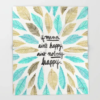 

Mothers Day Blankets If Mama Ain't Happy Throw Blanket Home Primitive Decor Throw Blanket Sofa Free Shipping 150x200