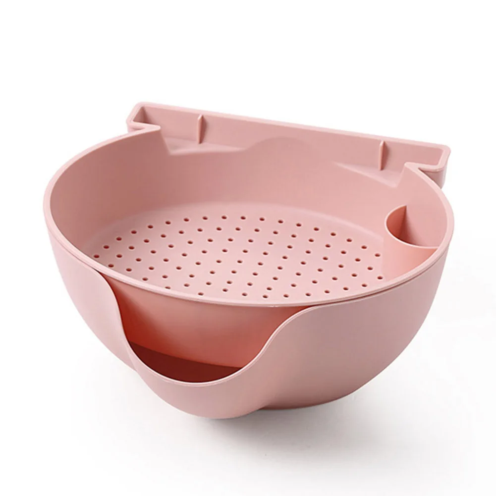 pink Креативная миска, двухслойная тарелка, сухие фрукты, закуски, семена, контейнеры, держатель мусора для телефона, пластиковая коробка для хранения, органайзер для ювелирных изделий - Цвет: pink