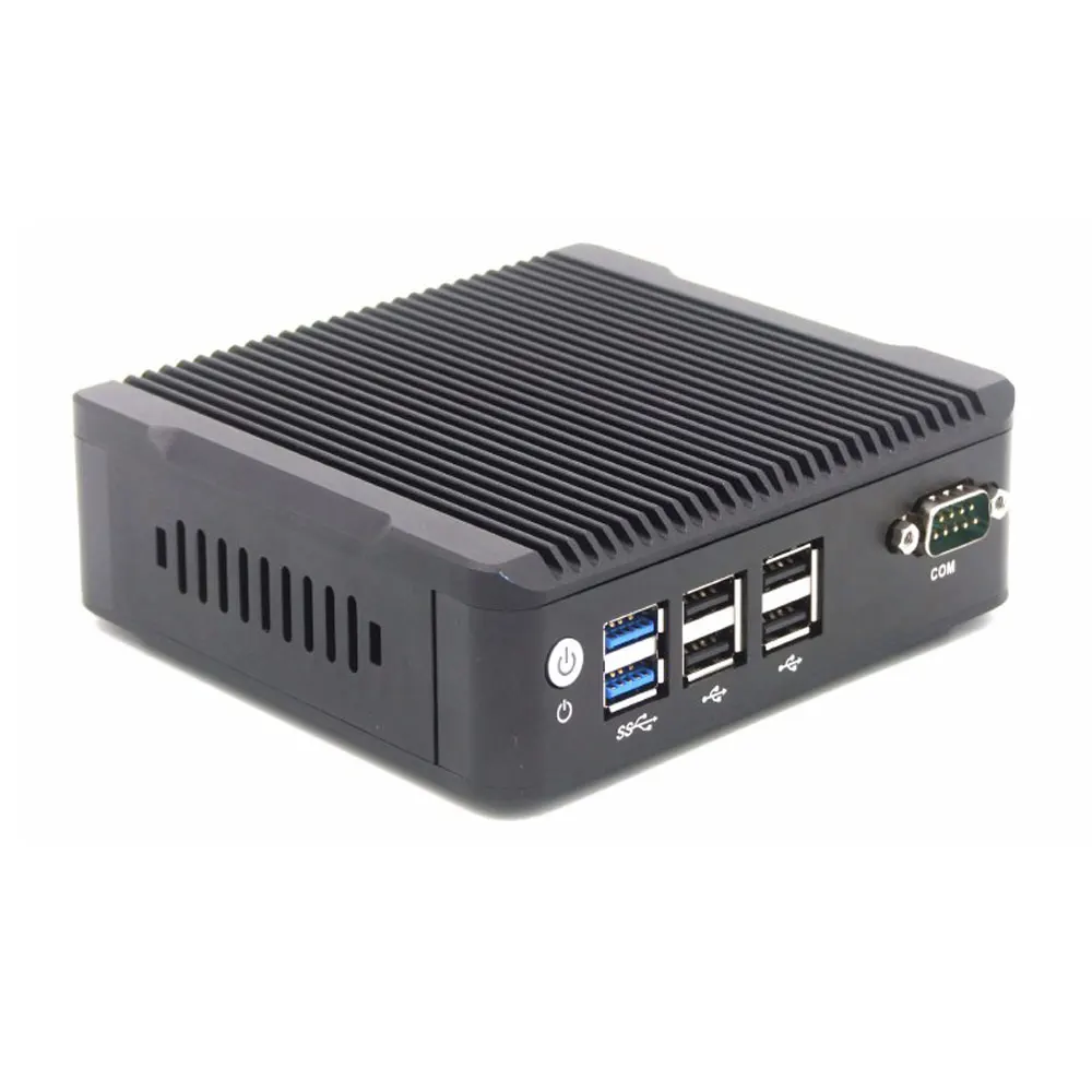 Eglobal Intel celeron N3160 четырехъядерный мини-ПК без вентилятора 2* Lan 2* HDMI HD graphic 4K HTPC tv BOX низкая мощность дешевый мини компьютер wifi