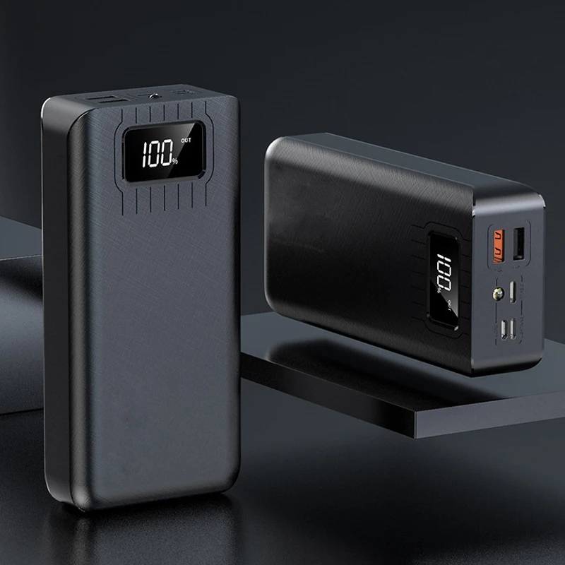 Быстрое зарядное устройство 30000 мАч TypeC Micro USB power Bank светодиодный портативный внешний аккумулятор для Xiaomi huawei Iphone power bank - Color: 10000mah