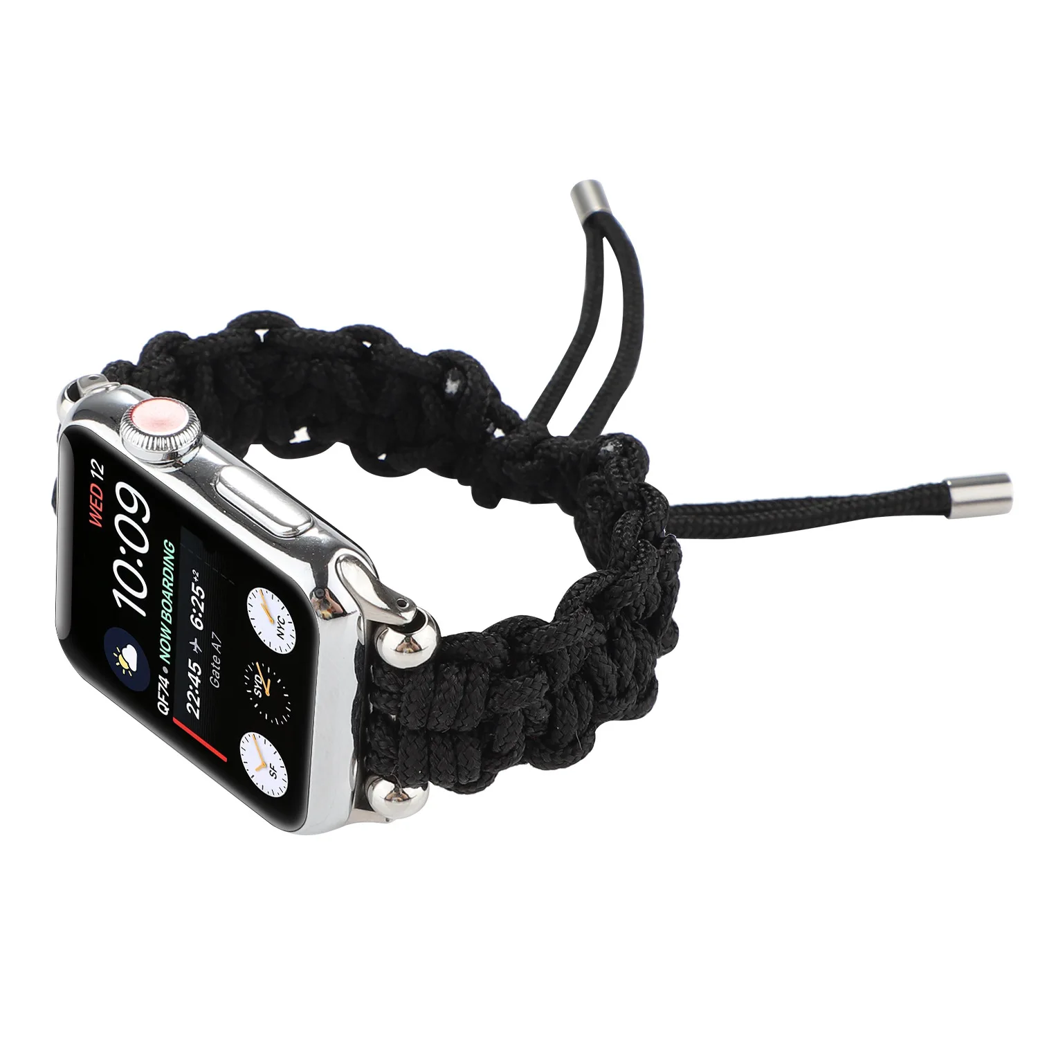 

Watchband Handmade Outdoor Umbrella Cord with Beads for Apple Iwatch5 Watch Strap 38mm 40mm 42mm 44mm