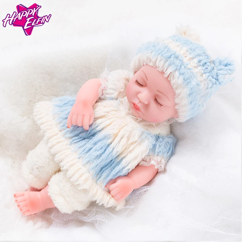 10 ''мини Reborn Младенцы девочка мальчик полный силиконовый винил милые Близнецы куклы реалистичные Новорожденные для малыша Купание кукла 26 см