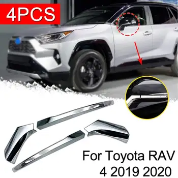 

Exterior Accessories For Toyota Rav4 Rav 4 2019 2020 ABS Chrome Side View Rearview Mirror Cover Molding Trim Protection Sticker