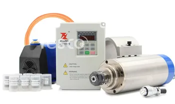 

Professional Metal working spindle 2.2kw spindle motor for iron,copper,steel 800Hz Pole=4 & Fuling VFD & 85mm holder & 75w pump