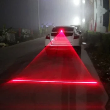 Auto LED Laser Fendinebbia Veicolo Anti-Collisione Fanale posteriore Lampada di avvertimento freno Fresco anti-collisione Fine auto Nebbia posteriore