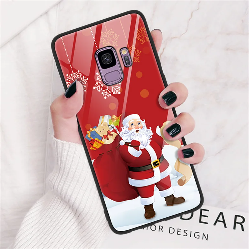 sdlwqd С рисунком рождественского оленя чехол для samsung Galaxy A30 A40 A50 A70 M20 J4 J6 A6 A7 A8 A9 J5 J7 S8 S9 S10 Plus Note 8 9 10 Pro Caso - Цвет: sdlwqd