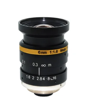 

Smart security MV lens 6mm low distortion C Mount Machine Vision fixed focus F1.6 1/1.8 inch megapixel c mount lens CCTV LENS