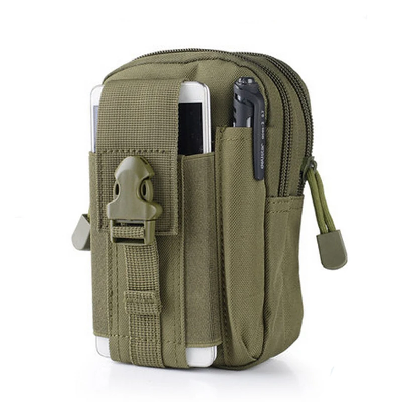 Мужские уличные походные сумки, тактические рюкзаки Molle, сумка на пояс, военный поясной рюкзак, мягкая спортивная сумка для бега, дорожные сумки - Цвет: ArmyGreen