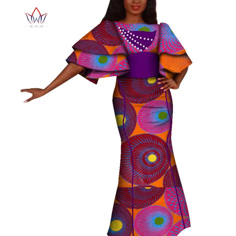 Африканские платья Dashiki для женщин 2020 года bazin нигерийские Элегантные с