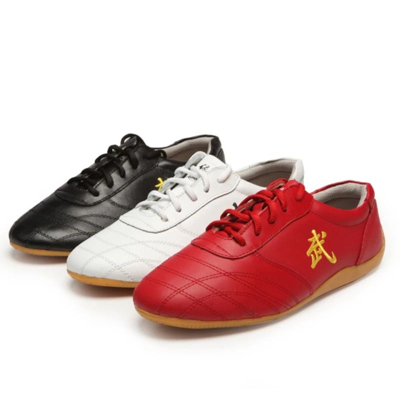 ChineseKungFuShoesTaiChiShoeTaijiGenuineLeatherWushuMartial