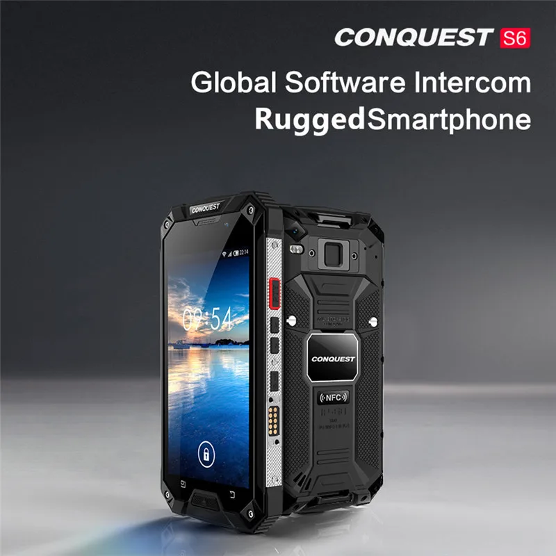 100% оригинал Conquest S6 IP68 прочный мобильный телефон водонепроницаемый 3 Гб ram 32 ГБ rom CAT