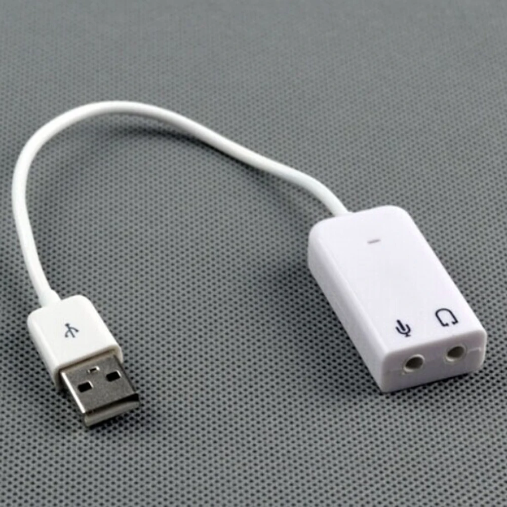 USB 2,0 до 3,5 мм Virtual 7,1 CH наушники 3D внешняя звуковая карта аудио адаптер