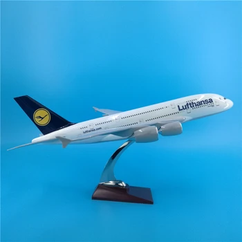

45cm Lufthansa 1:160 Airbus A380 Aircraft Model German Lufthansa A380 Airways Diecast Model Airplane Aviation Gift Collection