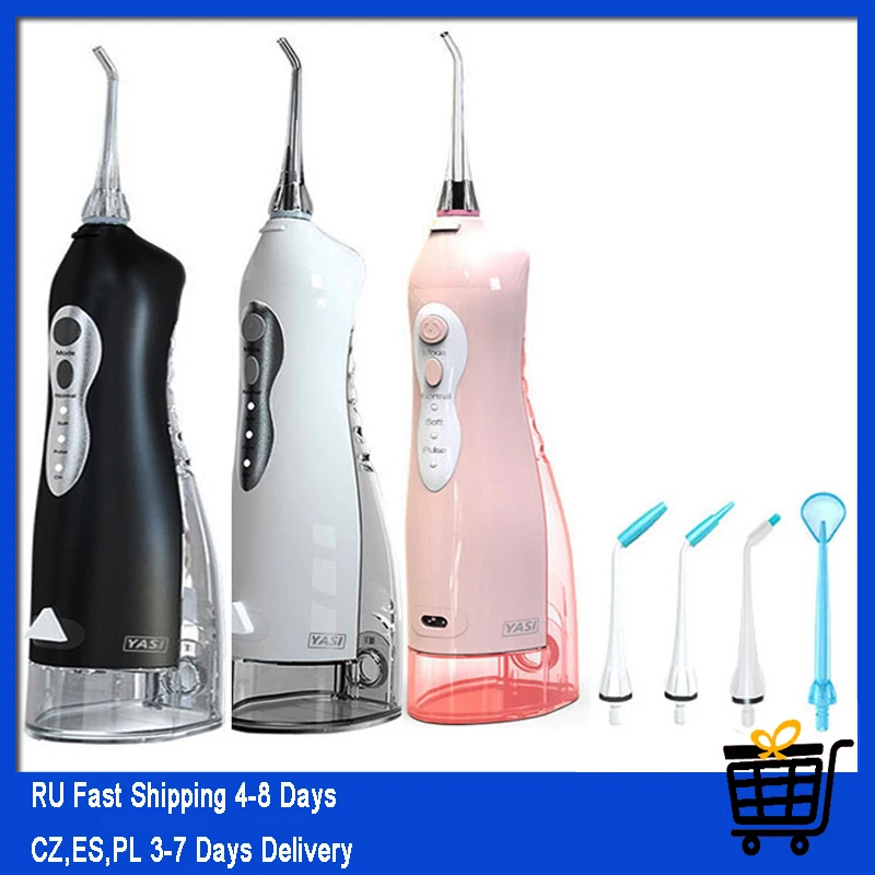 255ml Water Dental Flosser Rechargeable Oral Irrigator Portable Teeth Dental Irrigators Spa Water Jet Tip Family Tooth Cleaner 1