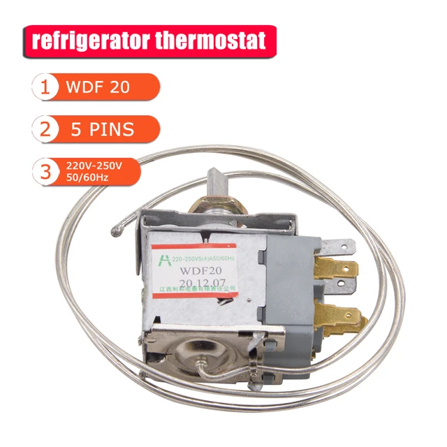 5 Pins Refrigerator Thermostat Temperature Controller Sensor Switch 220v  250v 50/60h Freezer Fridge Replacement Parts Wdf20 - Freezer Parts -  AliExpress