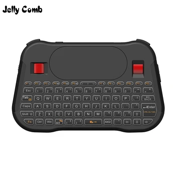 

Jelly Comb 2.4G Wireless Keyboard for Smart Android TV Box Play Game 7 Color Backlit Mini Wireless Keyboard with Touchpad