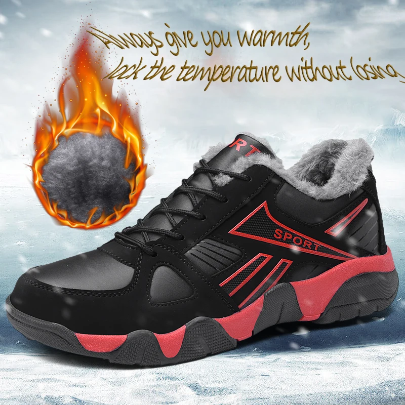 

serene men's shoes 2019 winter new trend wild breathable sports knife men's boots plus velvet couple casual sports shoes
