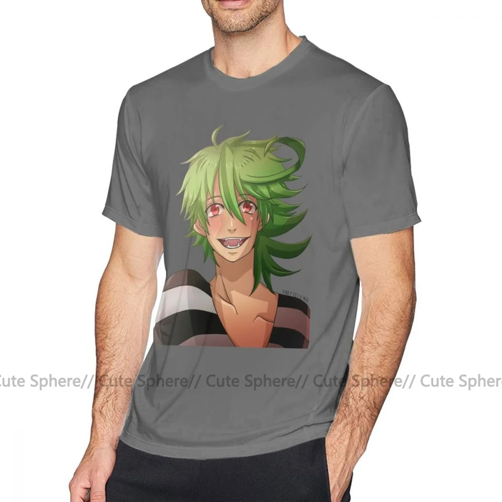 Servamp футболка Sakuya Grin футболка потрясающая Мужская футболка Классическая футболка с коротким рукавом негабаритная футболка из 100 хлопка с принтом - Цвет: Dark Grey