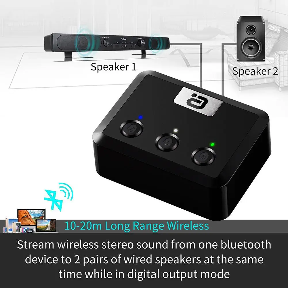 MR235PRO Bluetooth 5,0 аудио RCA приемник 3,5 мм разъем Aux HD беспроводной музыкальный адаптер для ТВ автомобиля цифровой волоконный аудио приемник 5,0