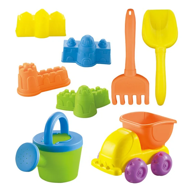 

Children Beach Toy Car Package Cassia Toy Sand Baby Play Sand Dredging Spatula Beach Bucket Tool